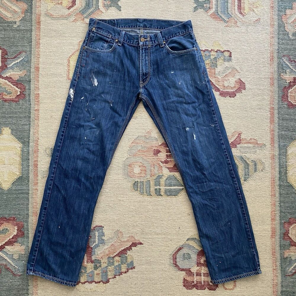 Y2K Levi’s 514 Flap Pocket 34x34 Twisted Seam Vintage Slim Straight Tri Stitch